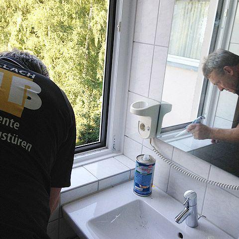 Einbau von Fenstern